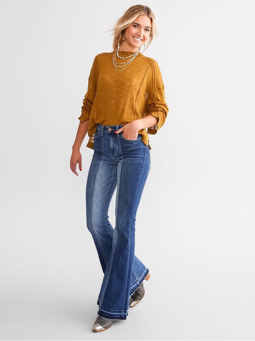 Flying Monkey Exclusive
High Rise Super Flare Stretch Jean